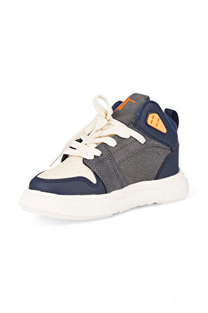 Unisex Çocuk Spor Ayakkabı Ortopedik Bağcıklı Cırtlı Desenli Kaymaz Taban Yürüyüş Sneaker 537