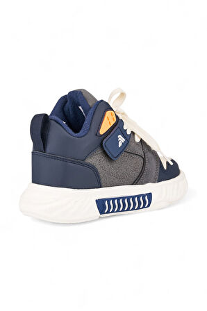 Unisex Çocuk Spor Ayakkabı Ortopedik Bağcıklı Cırtlı Desenli Kaymaz Taban Yürüyüş Sneaker 537