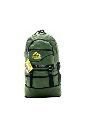 Montana Unisex Haki Körüklü 65 lt Kapasiteli Dağcı Sırt Çantası