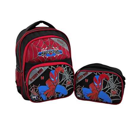 Waddell Speedy Man İlkokul Sırt ve Beslenme Çantası 5034