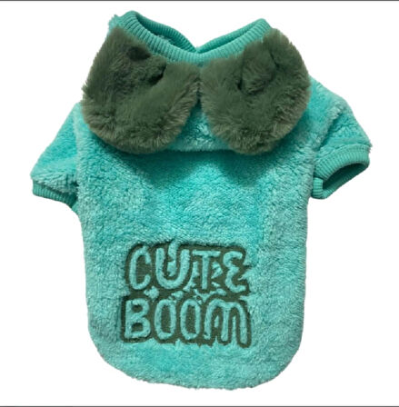 CUTE BOOM - MINT WELSOFT KEDİ KÖPEK SWEATSHIRT 3XL