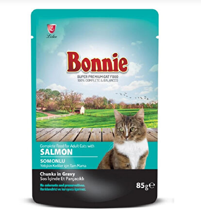 Somonlu & Alabalıklı Pouch Yetişkin Kedi Maması 85 Gr x 5 adet