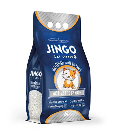 Aktif Karbonlu Topaklanan Kedi Kumu 5 Litre