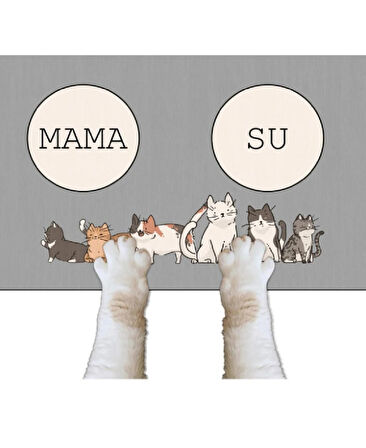 KAYDIRMAZ TABAN KEDİ KÖPEK MAMA-SU ALTLIĞI / PASPAS