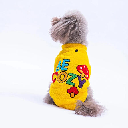 Sarı Porto Cozy Kedi Köpek Sweat
