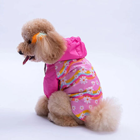 Florence Daisy Kedi Köpek Polarlı Yağmurluk
