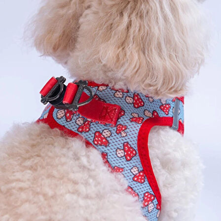 DESENLİ AIRMESH KEDİ KÖPEK GÖĞÜS TASMASI