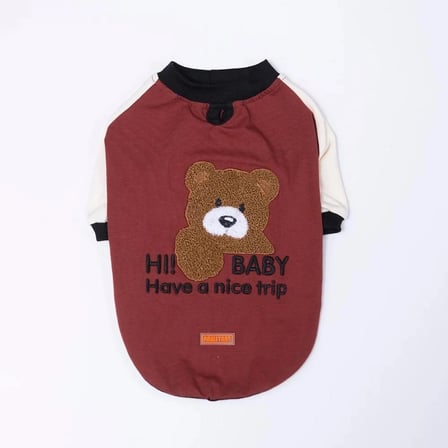 Kahverengi Baby Teddy Kedi Köpek Sweat