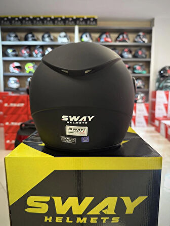 Sway 733 Mat Siyah Yarım Kask