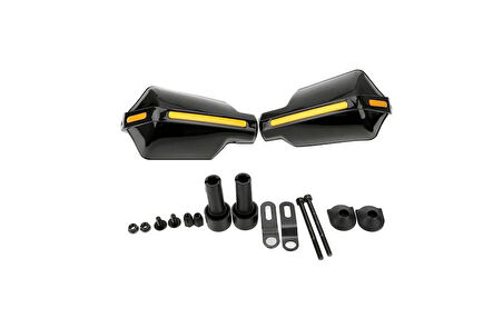 Universal Motosiklet Elcik Koruma Siyah Sarı SS01