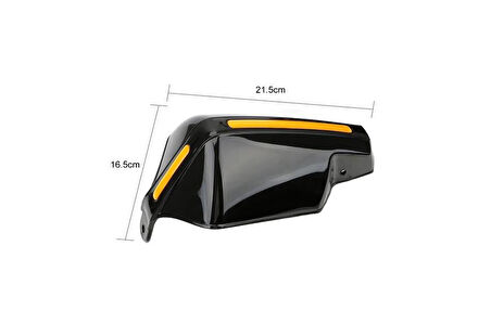 Universal Motosiklet Elcik Koruma Siyah Sarı SS01