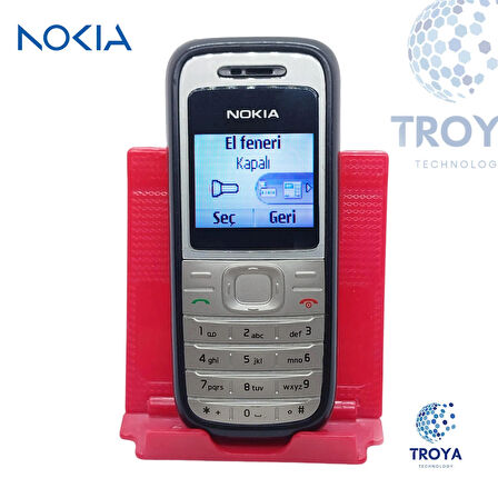 Nokia 1208 Renkli Ekran,Tuşlu Cep Telefonu, Sıfır, Sağlam Yapı, El Feneri, Asker Telefonu, Anne Baba Telefonu