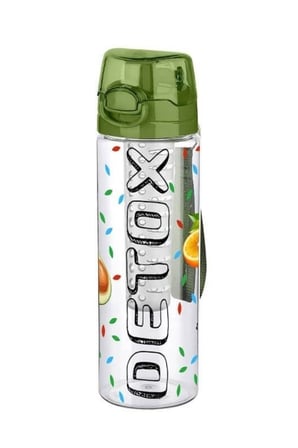 Roichil® Tutma Saplı Kilitli Kendiliğinden Süzgeçli Kolay Taşınabilir Detoks Sporcu Diyet Matarası
