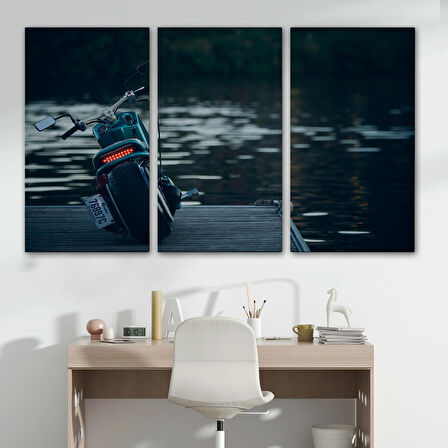 Motosiklet Kanvas Tablo, Büyük Kanvas Tablo, Motosiklet Sürücüleri İçin Bir Hediye-5379