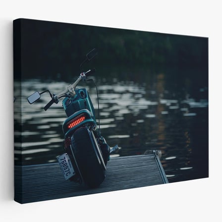 Motosiklet Kanvas Tablo, Büyük Kanvas Tablo, Motosiklet Sürücüleri İçin Bir Hediye-5379