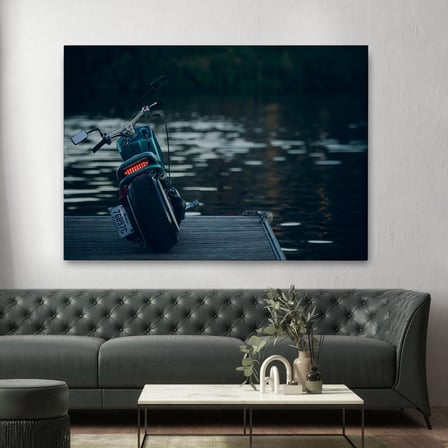 Motosiklet Kanvas Tablo, Büyük Kanvas Tablo, Motosiklet Sürücüleri İçin Bir Hediye-5379
