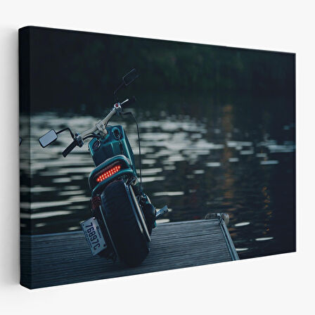 Motosiklet Kanvas Tablo, Büyük Kanvas Tablo, Motosiklet Sürücüleri İçin Bir Hediye-5379