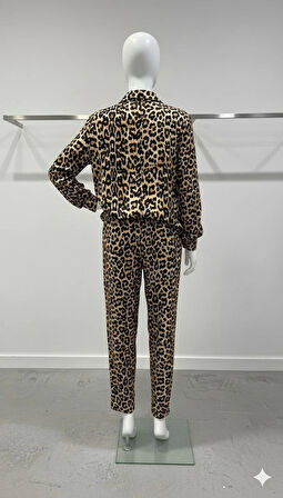 Mavera büyük beden kadın pijama takımı