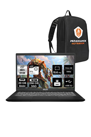 MSI Modern 15 F13MG i5 1335U 20GB 256GB SSD 15.6" FHD 60Hz FDOS Taşınabilir Bilgisayar & PER4 ÇANTA