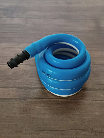 Wc Hortummatik Spiral Taharet Hortumu (Mavi-Beyaz)