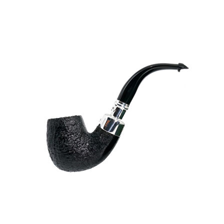 Peterson System Spigot Sandblasted 312 9mm. Filtreli Vulcanite Saplı Pipo 205888