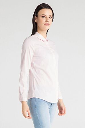 Kadın Basic Likralı Gömlek