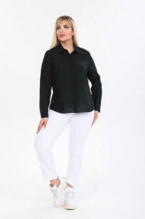 Büyük Beden %100 Pamuk Gömlek