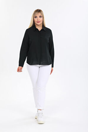 Büyük Beden %100 Pamuk Gömlek