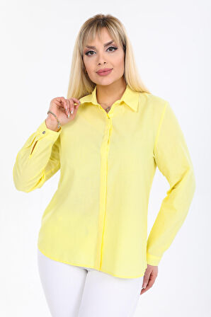 Büyük Beden %100 Pamuk Gömlek