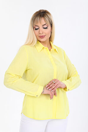 Büyük Beden %100 Pamuk Gömlek