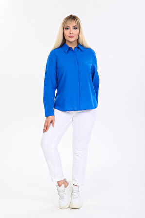 Büyük Beden %100 Pamuk Gömlek