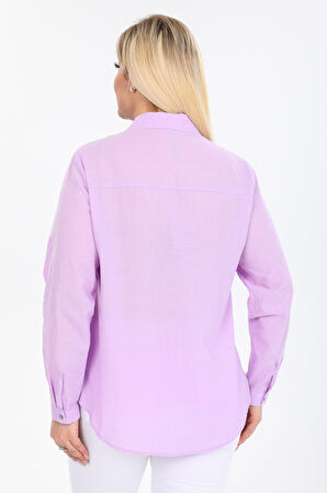 Büyük Beden %100 Pamuk Gömlek