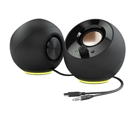 Creative Pebble Se - Usb-C - 16W Multimedya Stereo Hoparlör Seti - Rgb Aydınlatmalı - Siyah