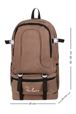 Seyahat Gunluk Outdoor Bel ve Omuz Destekli Cift Suluklu Laptop Bolmeli Dagci Sirt Cantasi