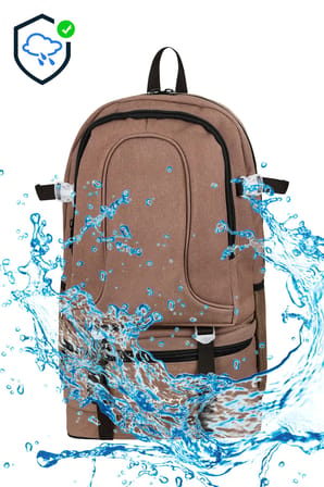 Seyahat Gunluk Outdoor Bel ve Omuz Destekli Cift Suluklu Laptop Bolmeli Dagci Sirt Cantasi