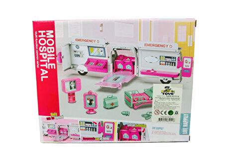 Mobile Hospital – Oyuncak Bebekli Ambulans ve Doktor Seti (11 Parça)