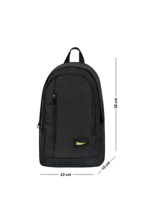 Unisex Siyah Spor Gunluk Mini Sirt Cantasi Cod 2280 Yukseklik 38 Cm