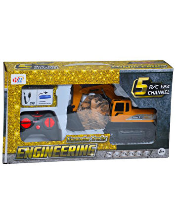 WLL Seri 5 Uzaktan Kumandalı 1:24 Ölçekli Paletli Kepçe 680C2