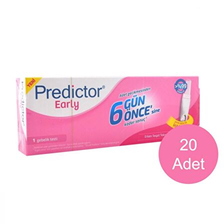 Predictor Erken Gebelik Testi 20 Adet