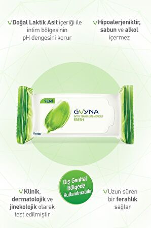 Gvyna İntim Mendil Fresh 15'li