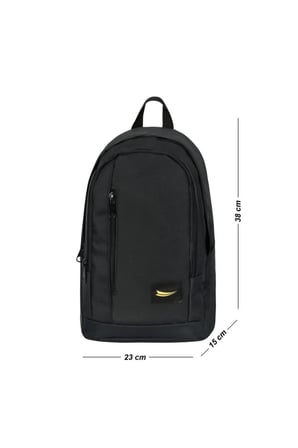 Unisex Siyah Spor Mini Sirt Cantasi Cod Yukseklik 38 Cm