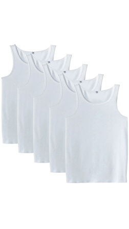 5 Adet Erkek Büyük Beden Battal Boy 105 Kilo - 205 Kilo Arası İçin Uygun Redzone Klasik Pamuk Atlet