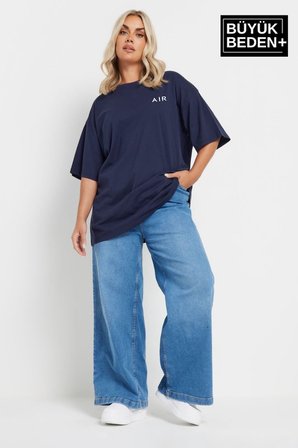 süperlife kadın büyük beden ar baskılı 3xl-6xl bisiklet yaka tshırt spr26btsk510-1