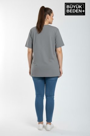 süperlife kadın büyük beden ar baskılı 3xl-6xl bisiklet yaka tshırt spr26btsk510-1