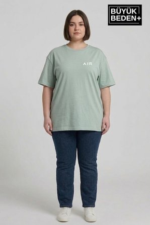 süperlife kadın büyük beden ar baskılı 3xl-6xl bisiklet yaka tshırt spr26btsk510-1
