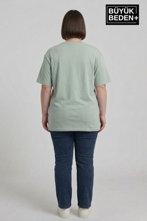süperlife kadın büyük beden ar baskılı 3xl-6xl bisiklet yaka tshırt spr26btsk510-1