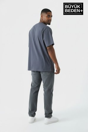süperlife erkek büyük beden brooklyn 1970 baskılı 3xl-6xl bisiklet yaka tshırt spr26bts510-03