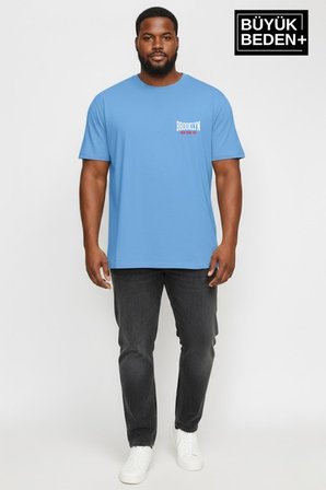 süperlife erkek büyük beden brooklyn 1970 baskılı 3xl-6xl bisiklet yaka tshırt spr26bts510-03