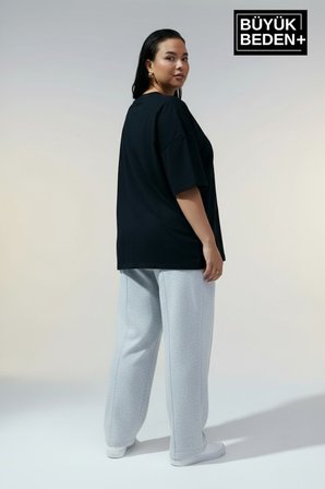 süperlife kadın büyük beden milano i̇talia baskılı 3xl-6xl bisiklet yaka tshırt spr25btsk510-09