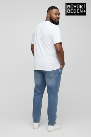 Erkek Büyük Beden Unified Collective Baskılı 3xl-6xl Bisiklet Yaka Tshırt SPR26BTS510-10